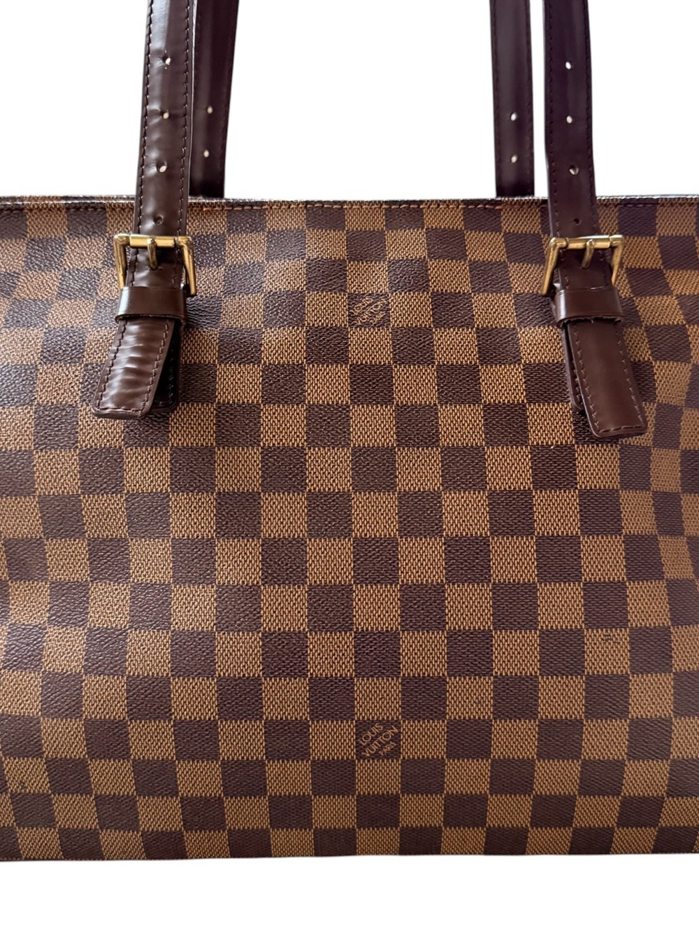 Louis Vuitton Chelsea Damier Ebene Shoulder Tote Bag Brown LV Zip Tote - Picture 5 of 16
